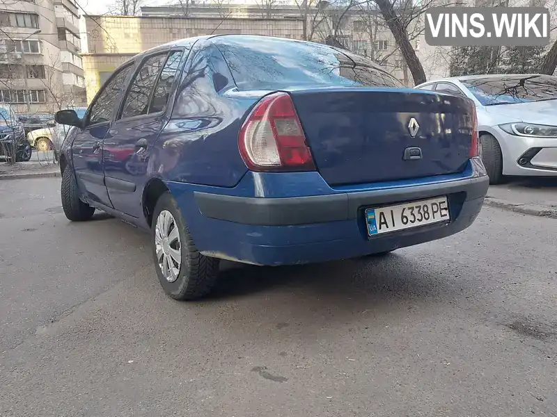 VF1LB17C532794386 Renault Clio 2005 Седан 1.4 л. Фото 8