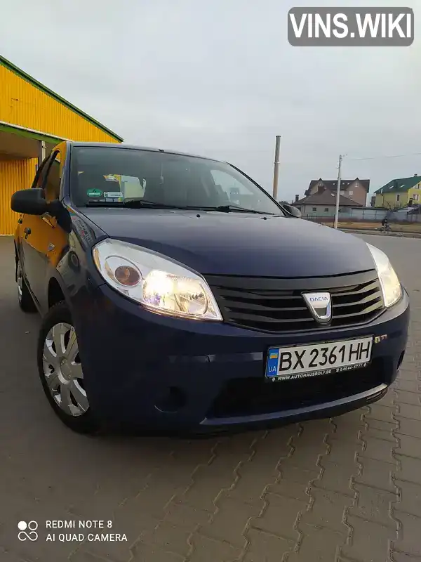 Хэтчбек Dacia Sandero 2009 1.4 л. Ручная / Механика обл. Хмельницкая, Хмельницкий - Фото 1/21