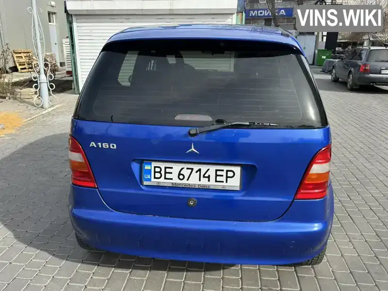 WDB1680331J302787 Mercedes-Benz A-Class 1999 Хетчбек 1.6 л. Фото 3