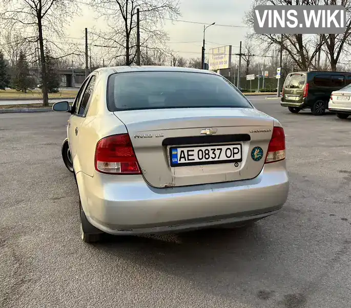 Y6DSF69YE5B398502 Chevrolet Aveo 2005 Седан 1.5 л. Фото 5