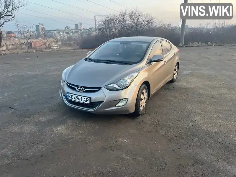 KMHDH41CACU553704 Hyundai Elantra 2012 Седан 1.6 л. Фото 1