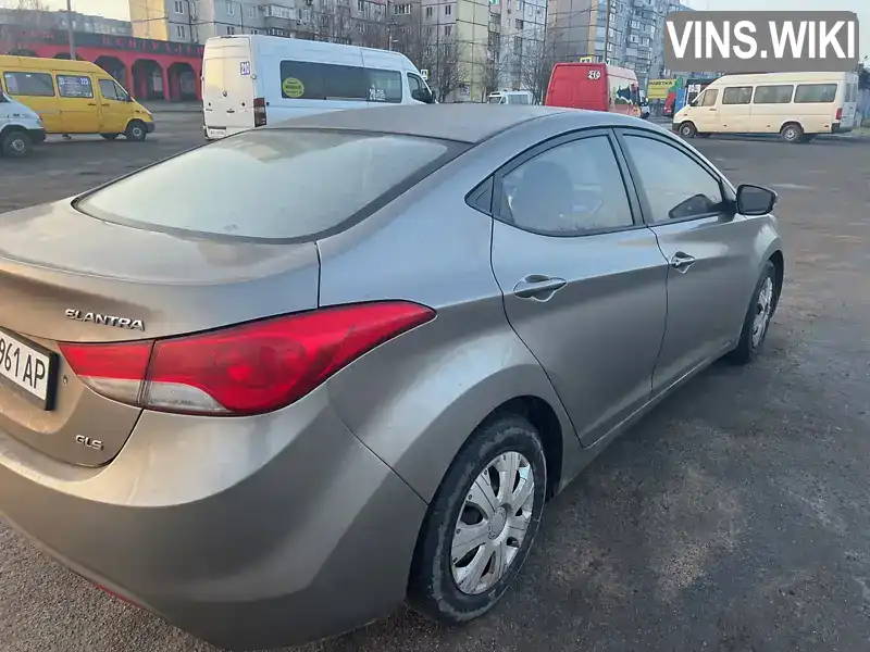 KMHDH41CACU553704 Hyundai Elantra 2012 Седан 1.6 л. Фото 4