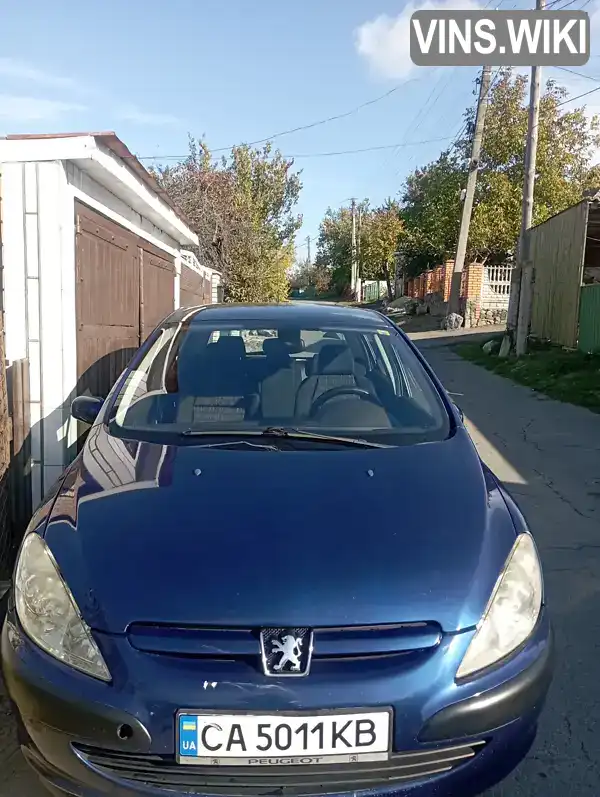 Хэтчбек Peugeot 307 2003 1.59 л. Ручная / Механика обл. Черкасская, Тальное - Фото 1/8