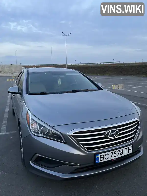 Седан Hyundai Sonata 2015 2.36 л. Автомат обл. Львівська, Львів - Фото 1/13