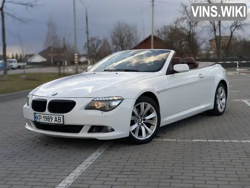 Кабріолет BMW 6 Series 2008 3 л. Автомат обл. Дніпропетровська, Дніпро (Дніпропетровськ) - Фото 1/21